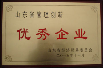 华盈变压器厂管理创新优秀企业证书